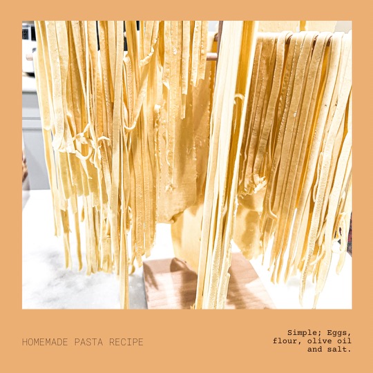 Homemade pasta recipe